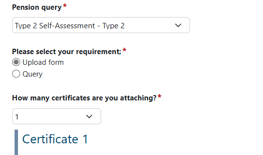 Type 2 upload form